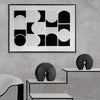 Memories in Shapes Framed Printed, Embroidered and Tufted Canvas